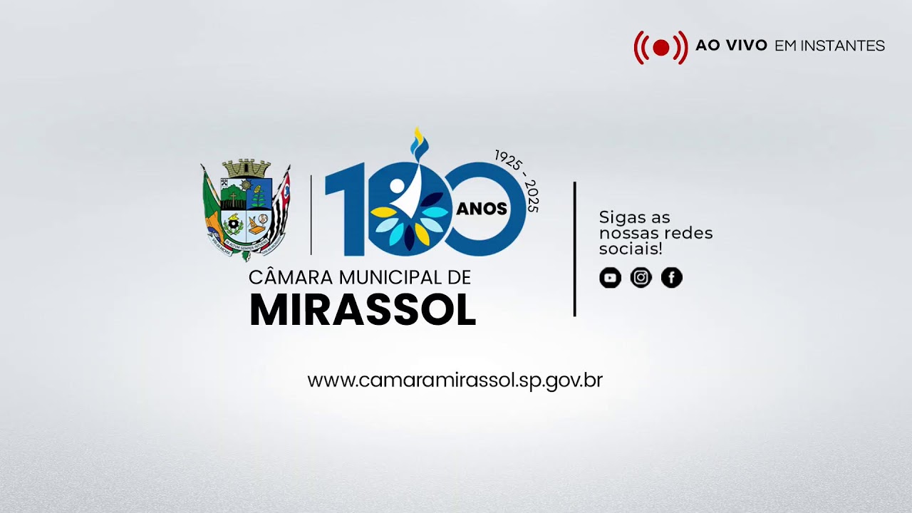 SESSÃO SOLENE DA CÂMARA MUNICIPAL DE MIRASSOL/SP