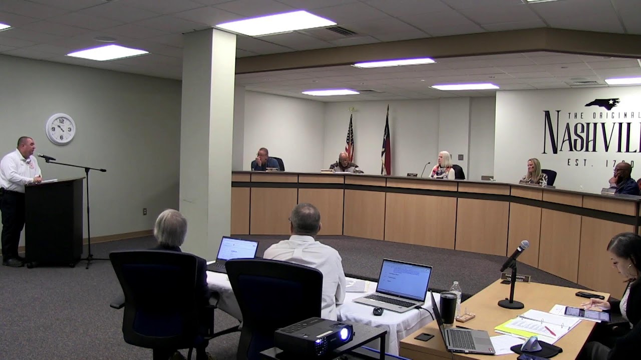 Town of Nashville NC, Council Meeting January 21, 2026