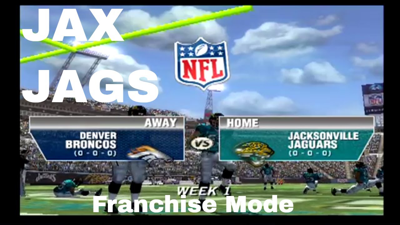 Jacksonville Jaguars Franchise Mode Madden 11 PS2