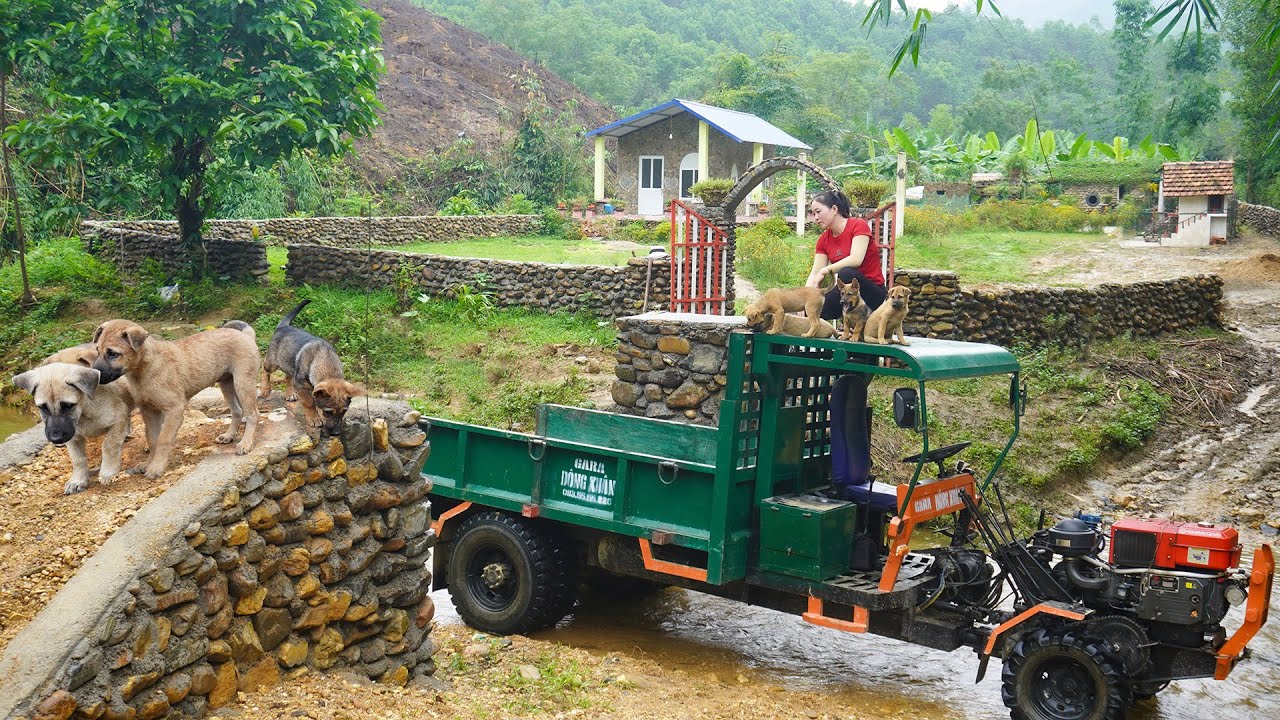 Building Solid Bridge Foundations with Stone - Build solid bridge to withstand heavy flood