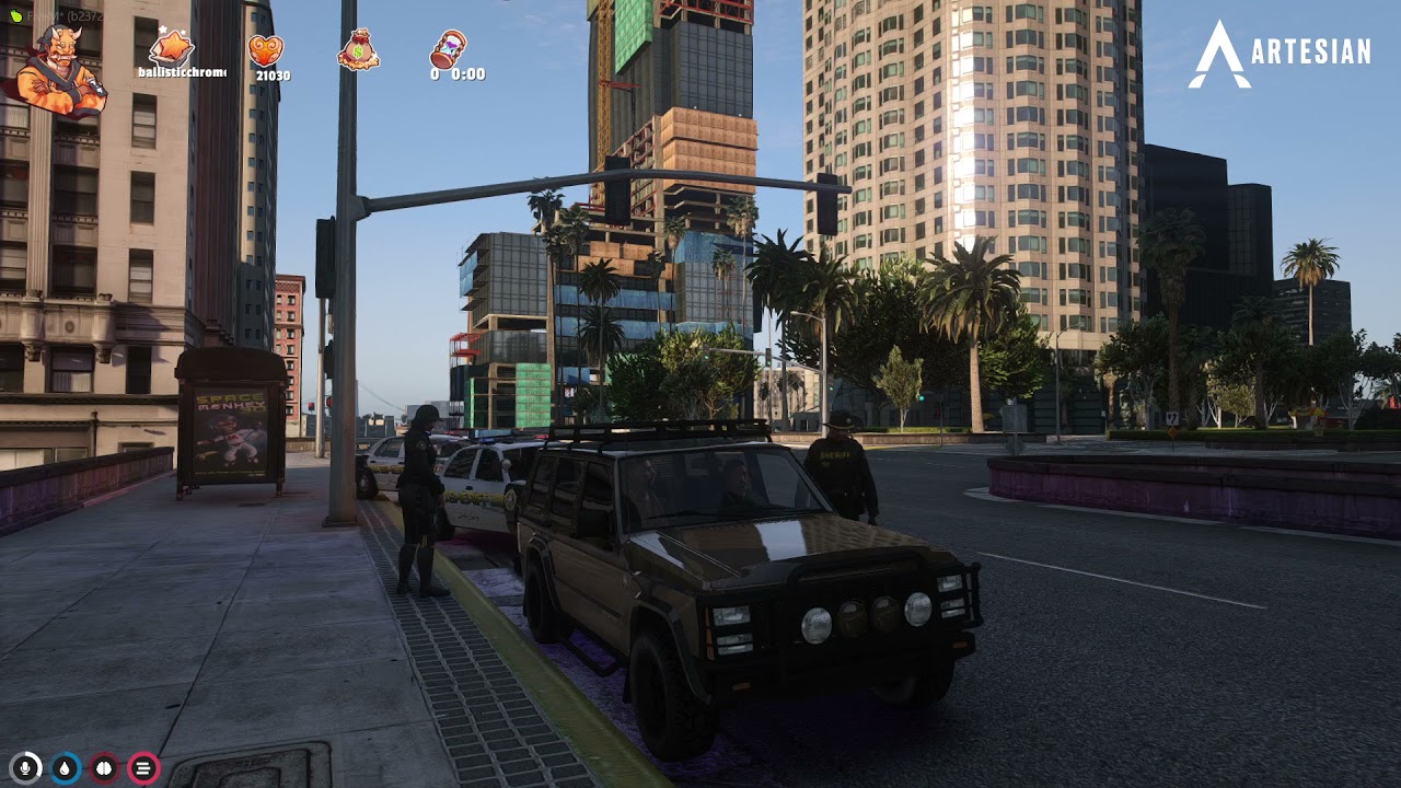 Speedy talks himself out of a traffic stop with a wanted Dean in the back