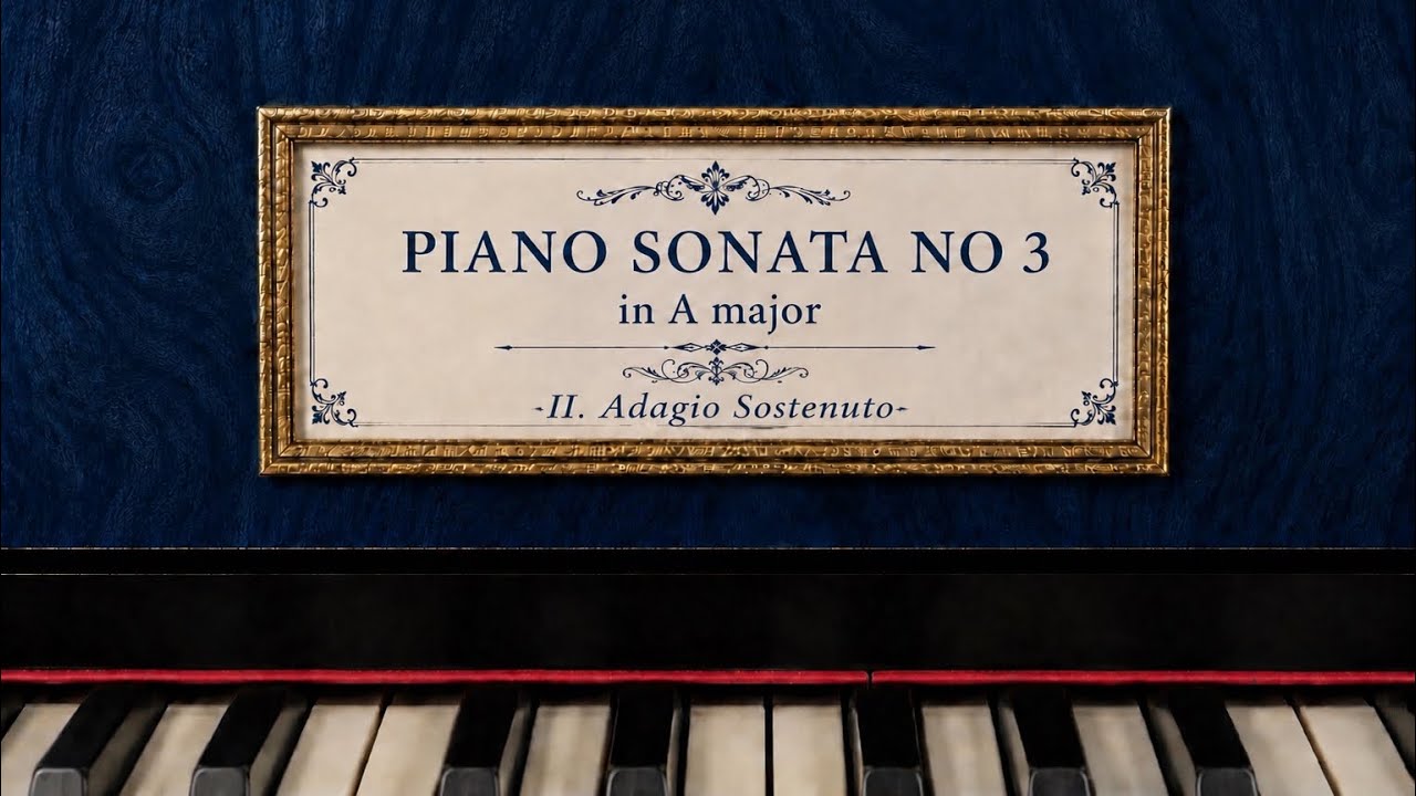 Piano Sonata no 3 / 2 : Adagio Sostenuto  ( My composition )