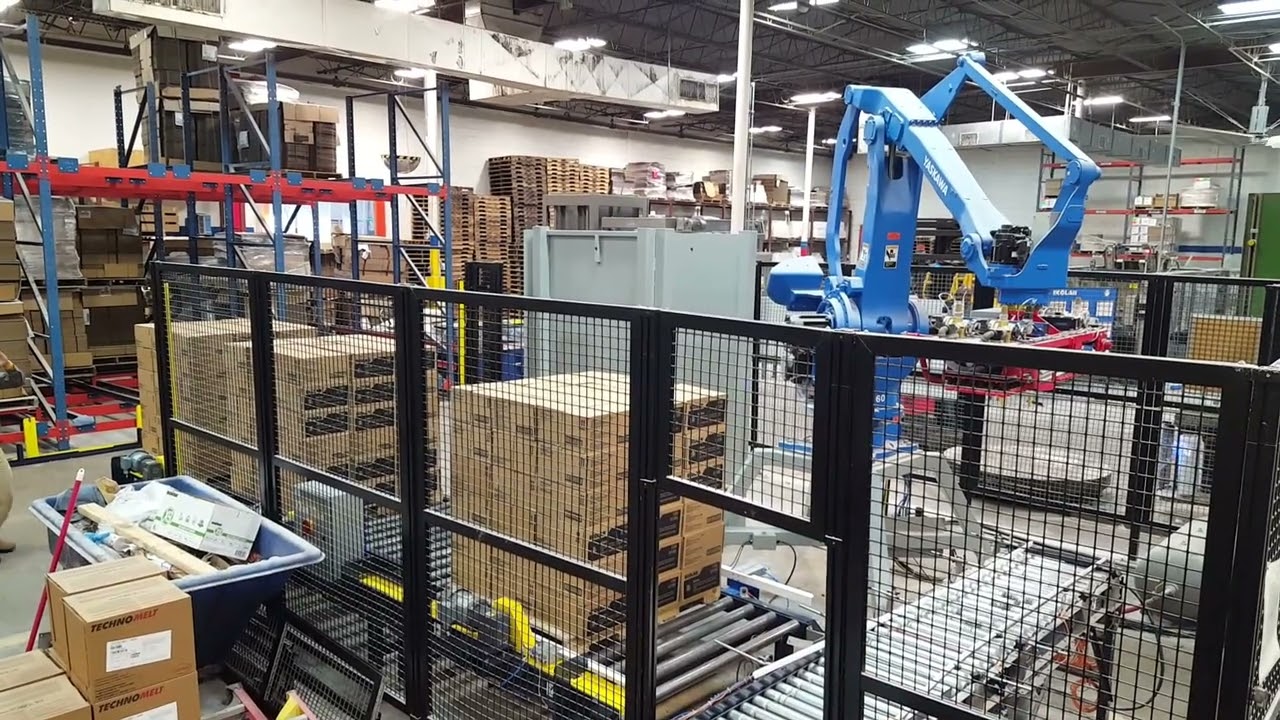 Case palletizing System with pallet handling