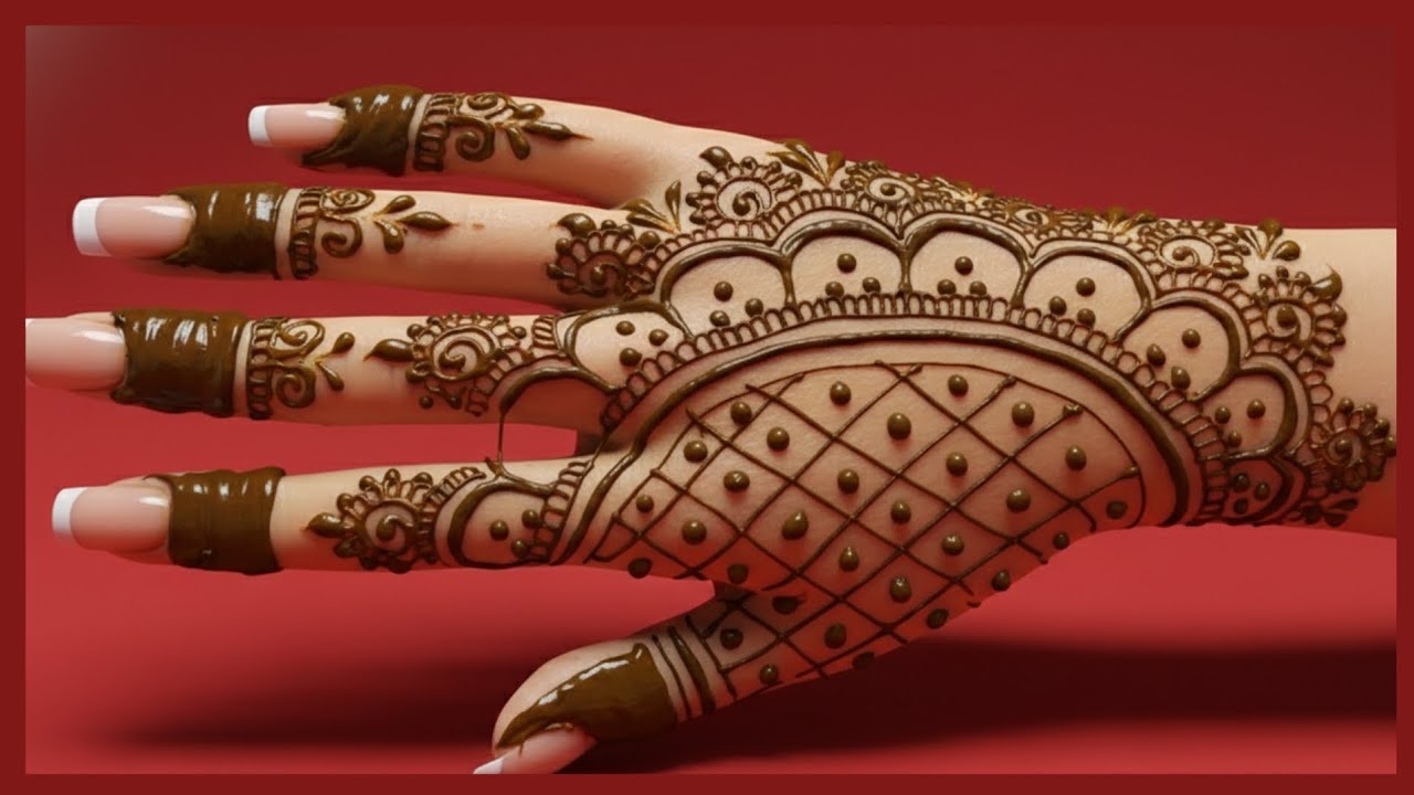 Simple Back Hand Mehndi Design for Beginners | Easy Net Pattern Mehndi | Latest Bridal Henna 2026🌿