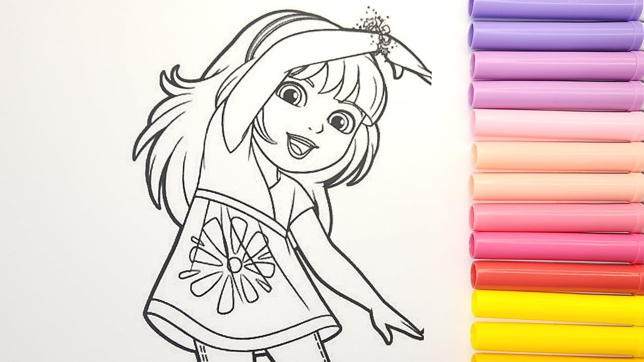 Dora and Friends Coloring Pages For Kids#colouring #DoraandFriends #colouringpages