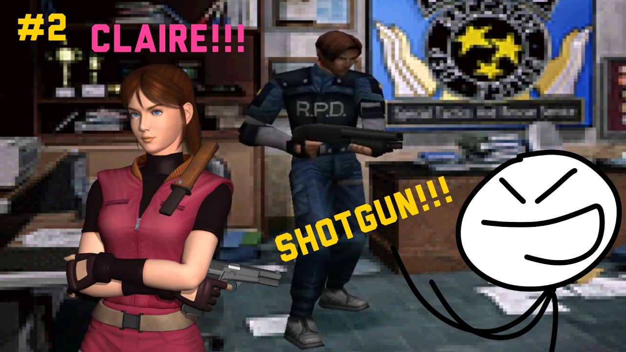 CLAIRE AND THE SHOTGUN??!! - RE2 Original!