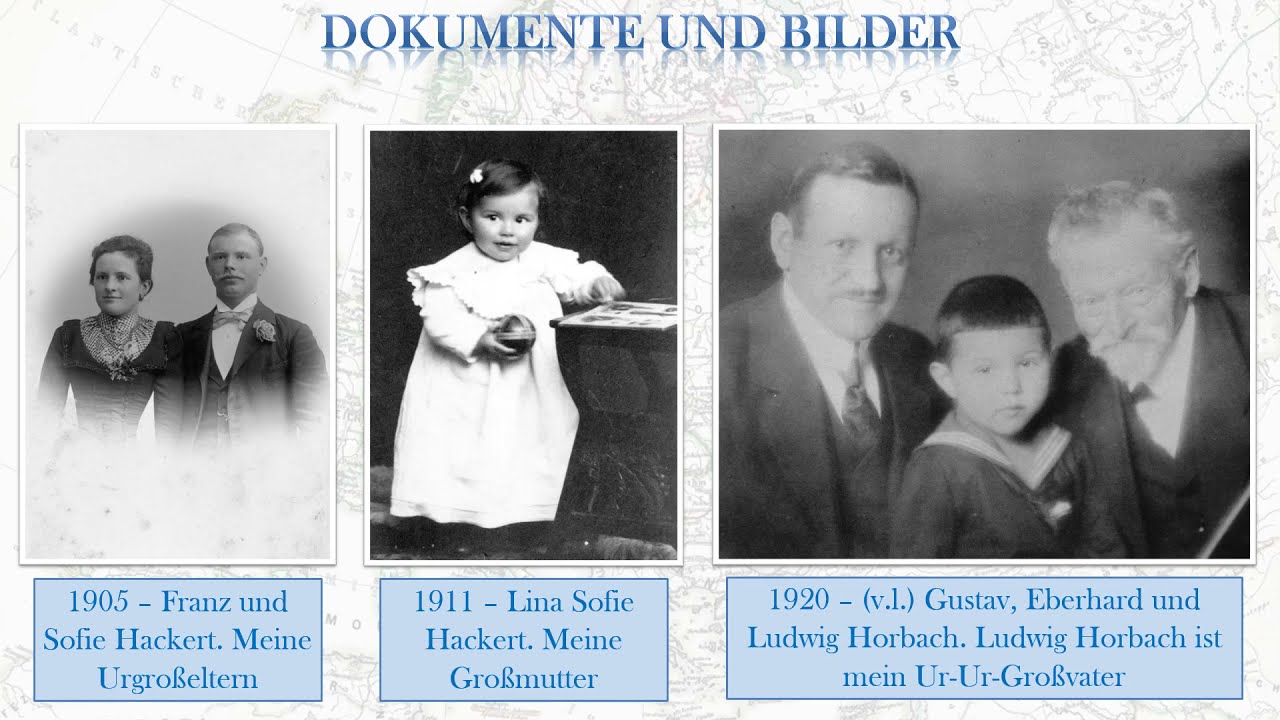 Eine kurze Übersicht meiner Familienchronik (Familien Graner & Slottke)