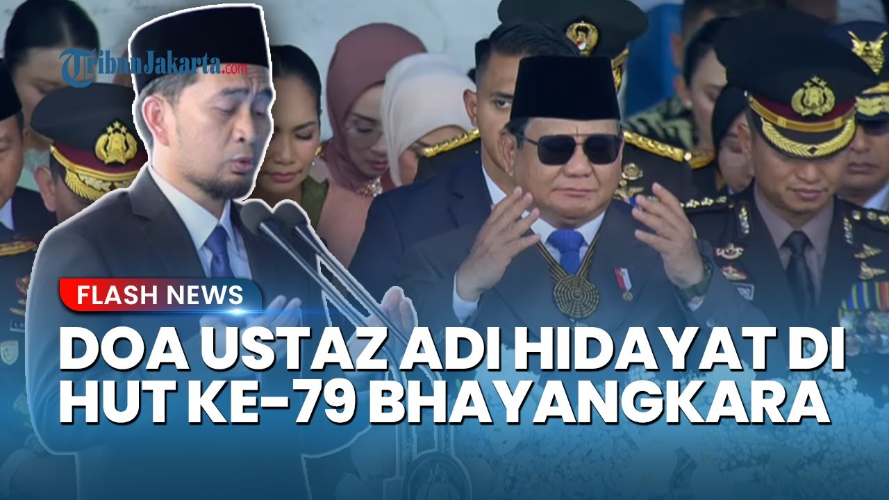 [FULL] Doa Ustaz Adi Hidayat di depan Presiden Prabowo di Puncak Peringatan HUT ke-79 Bhayangkara