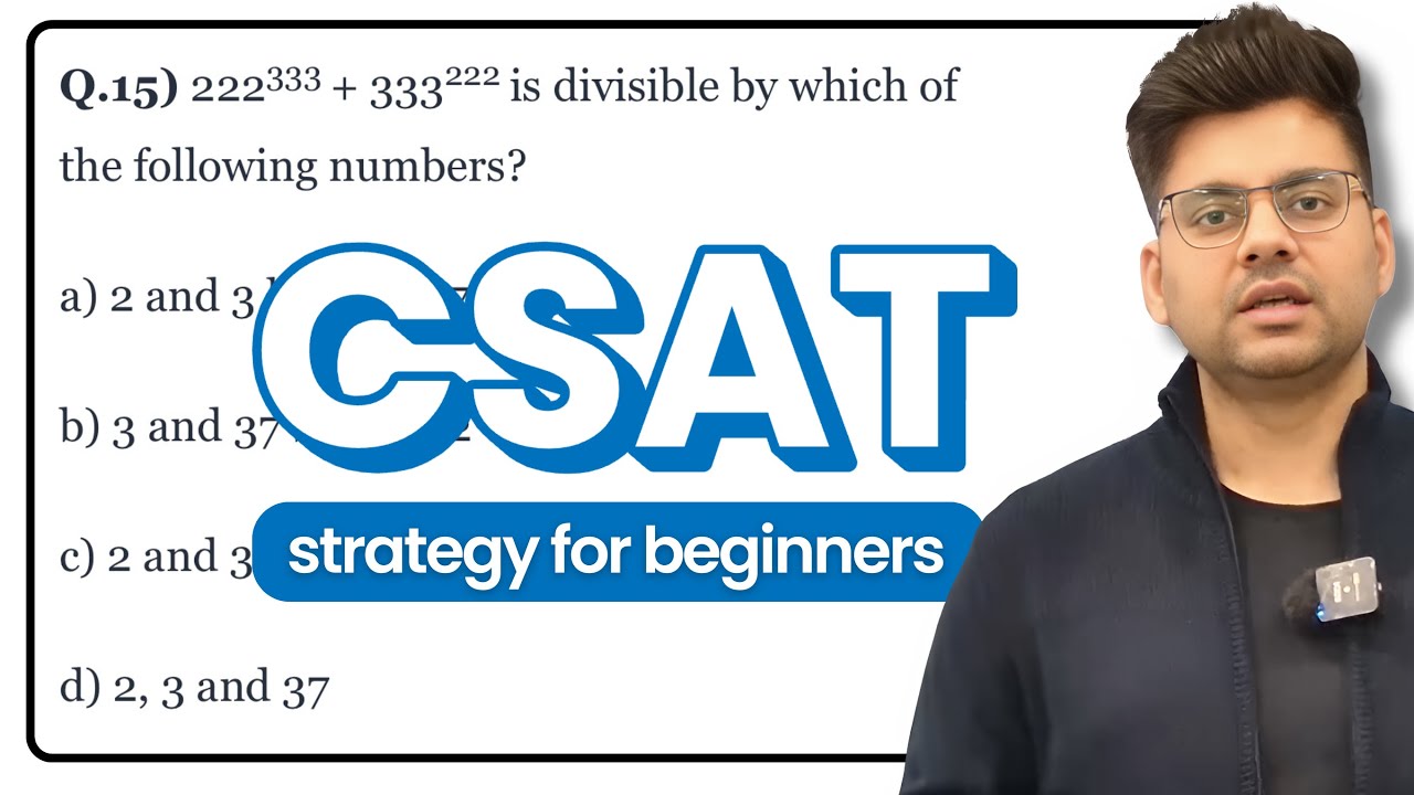 FULL CSAT Lecture for PRELIMS 2025 | 01 | Ishan Sir
