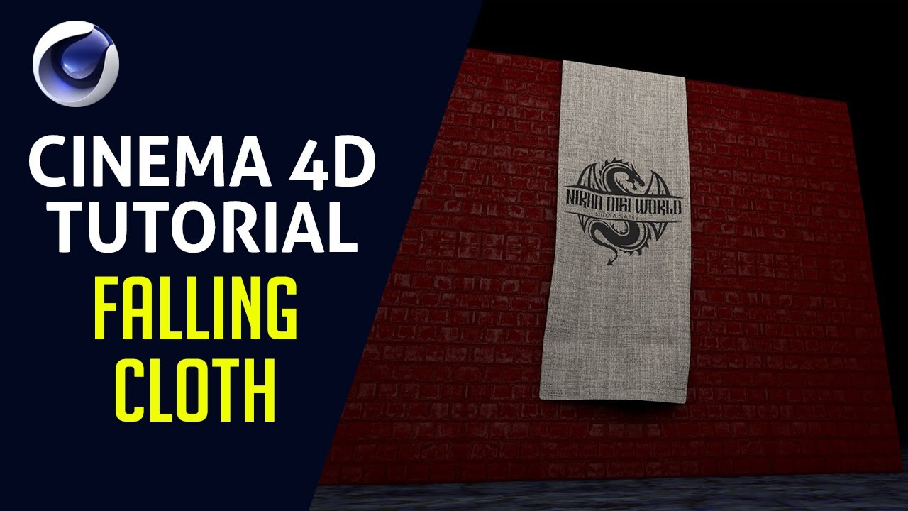 Falling Cloth - Cinema 4D Tutorial