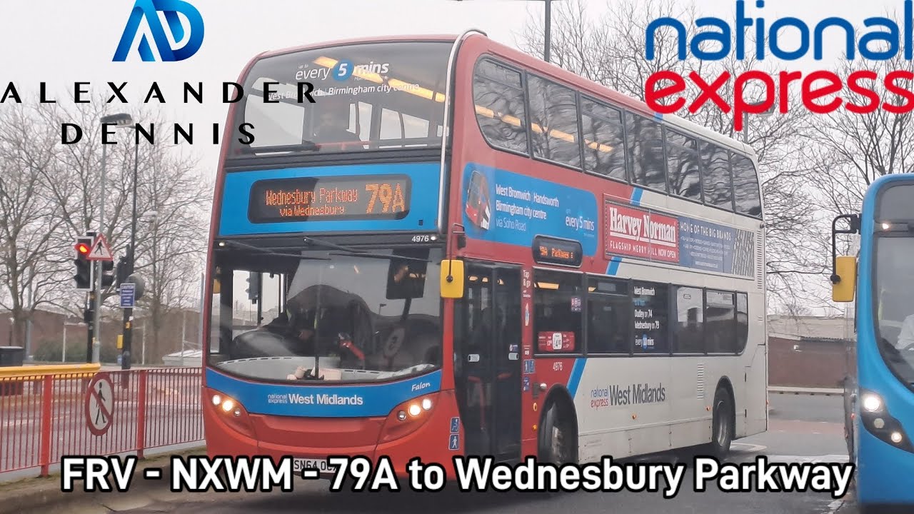 Full Route Visual | NXWM Route 79A - West Bromwich ➡️ Wednesbury Parkway