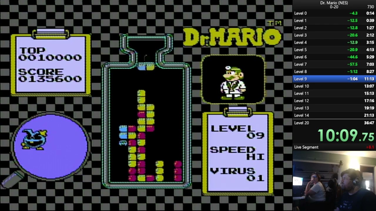 Dr. Mario(NES) 0-20 - 36:08