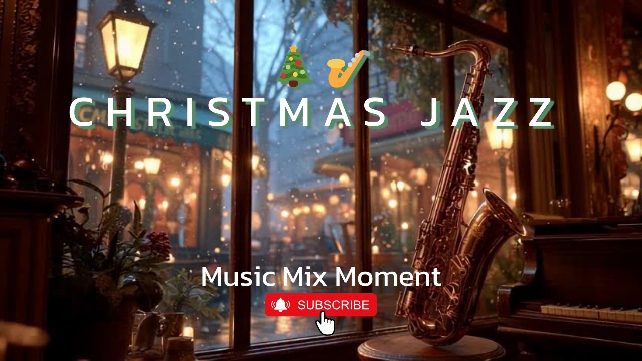 ChristmasJazz 🎄🎷 smooth jazz melodies #ParisianJazz #ChristmasJazz #NoelMusic #CafeVibes