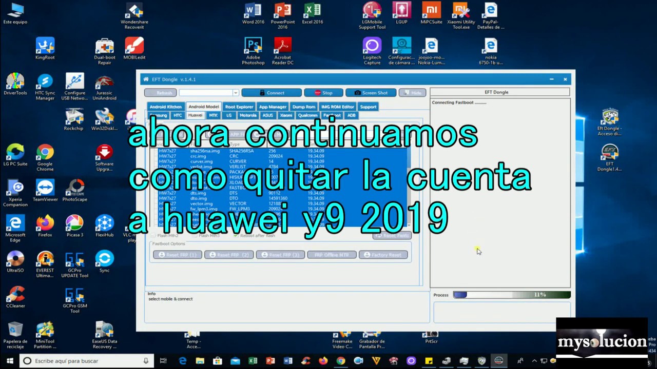 Huawei Y9 2019 JKM LX3 flasheo o degradar o quitar cuenta