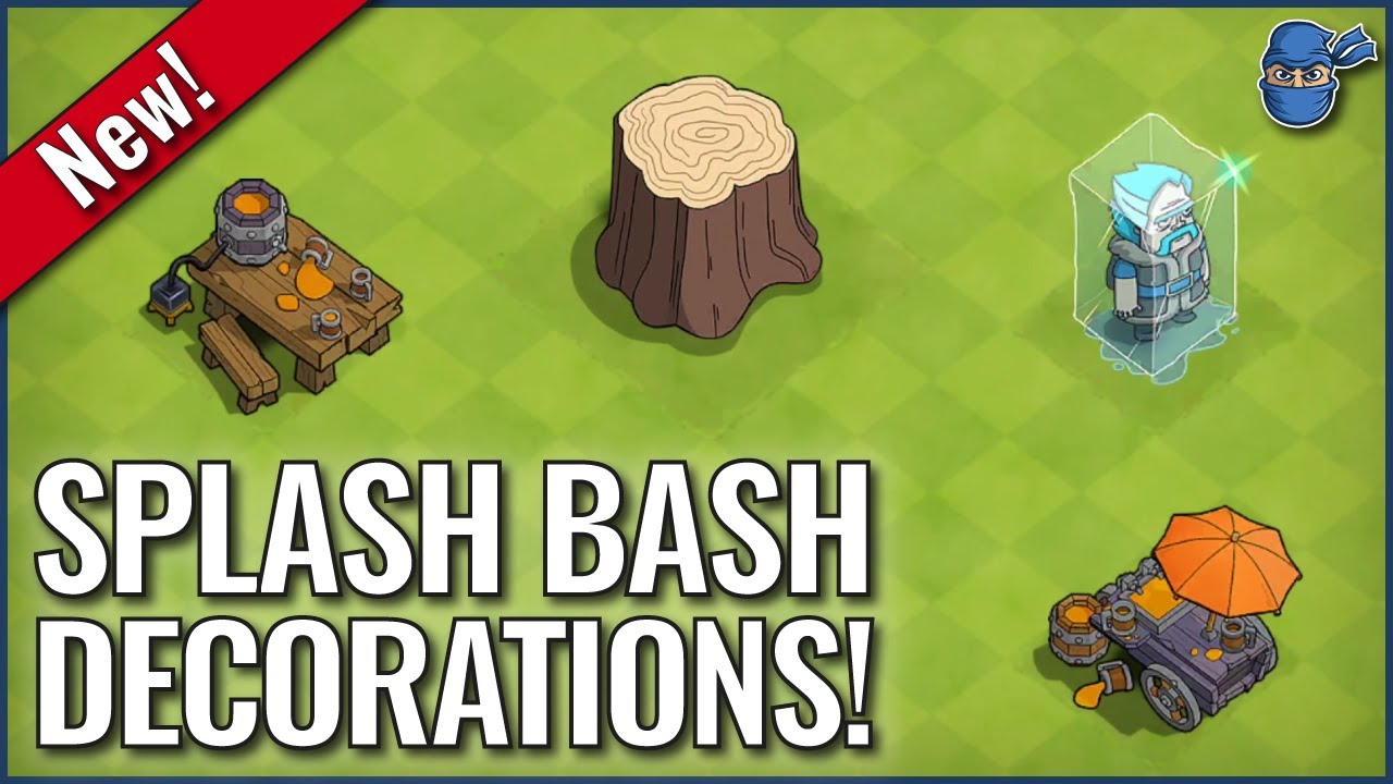 Splash Bash Event Decorations - August 2025 | Clash of Clans