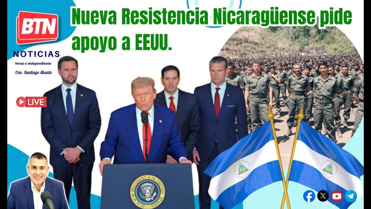 En Vivo: Nueva Resistencia Nicaragüense pide apoyo a EEUU. 26 de Enero 2026.
