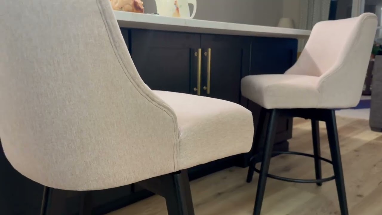 Обзор комплекта из двух вращающихся барных стульев Erdoru для барной стойки, современные барные с...