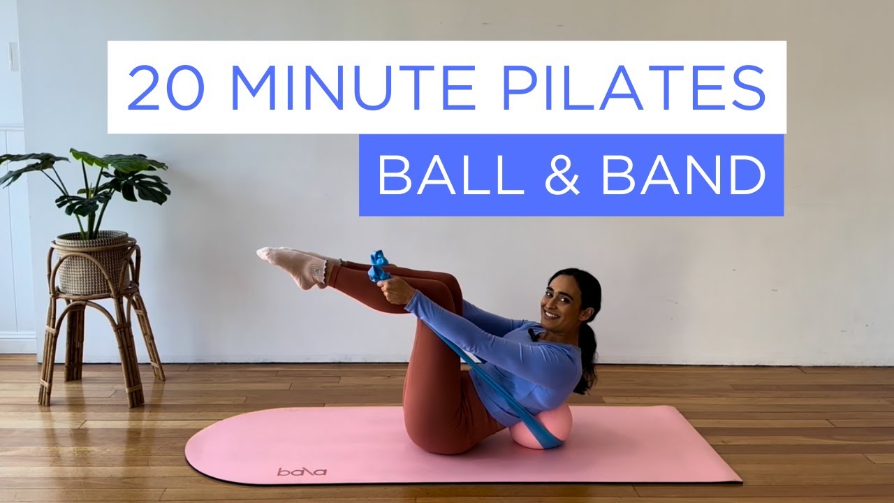Pilates Workout with Mini Ball and Band | 20-Minute