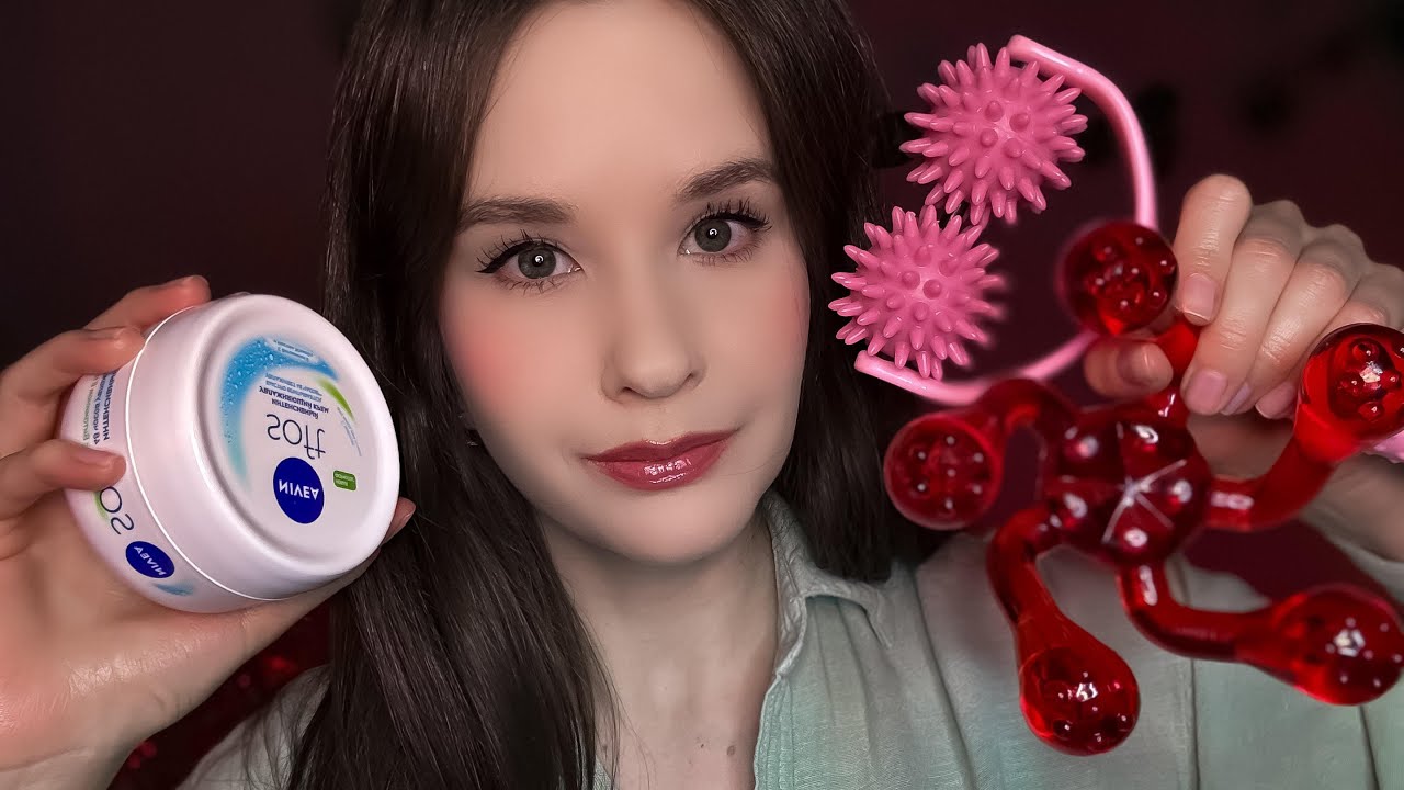 ASMR Уход за лицом Массаж тела Taking Care of You Relaxing Massage АСМР