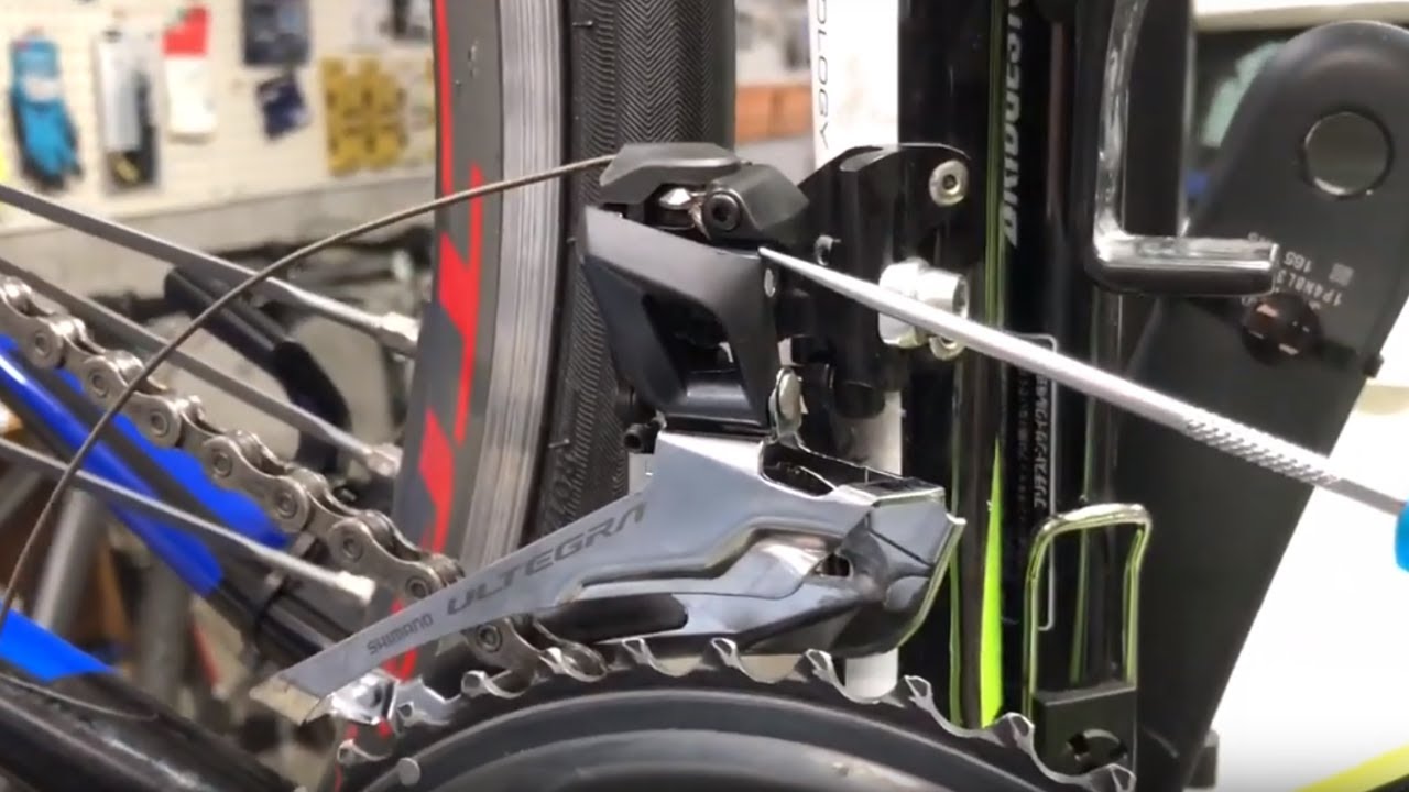 ロードバイク フロントディレイラー交換② FD-R8000 アルテグラ