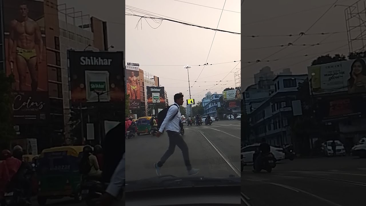Drive through Beniapukur, Mullick Bazaar, Theatre road.