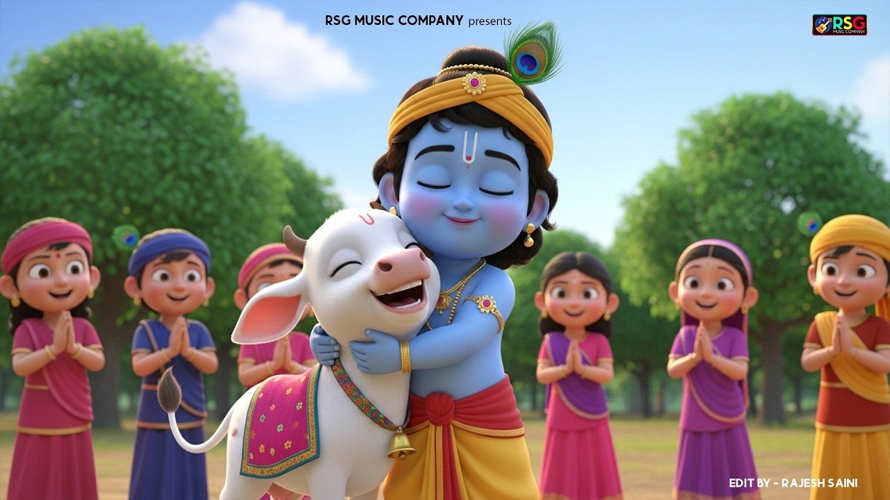 Little Krishna Song छोटी छोटी गैया - Choti Choti Gaiya Chote Chote Gwal | Krishna Song