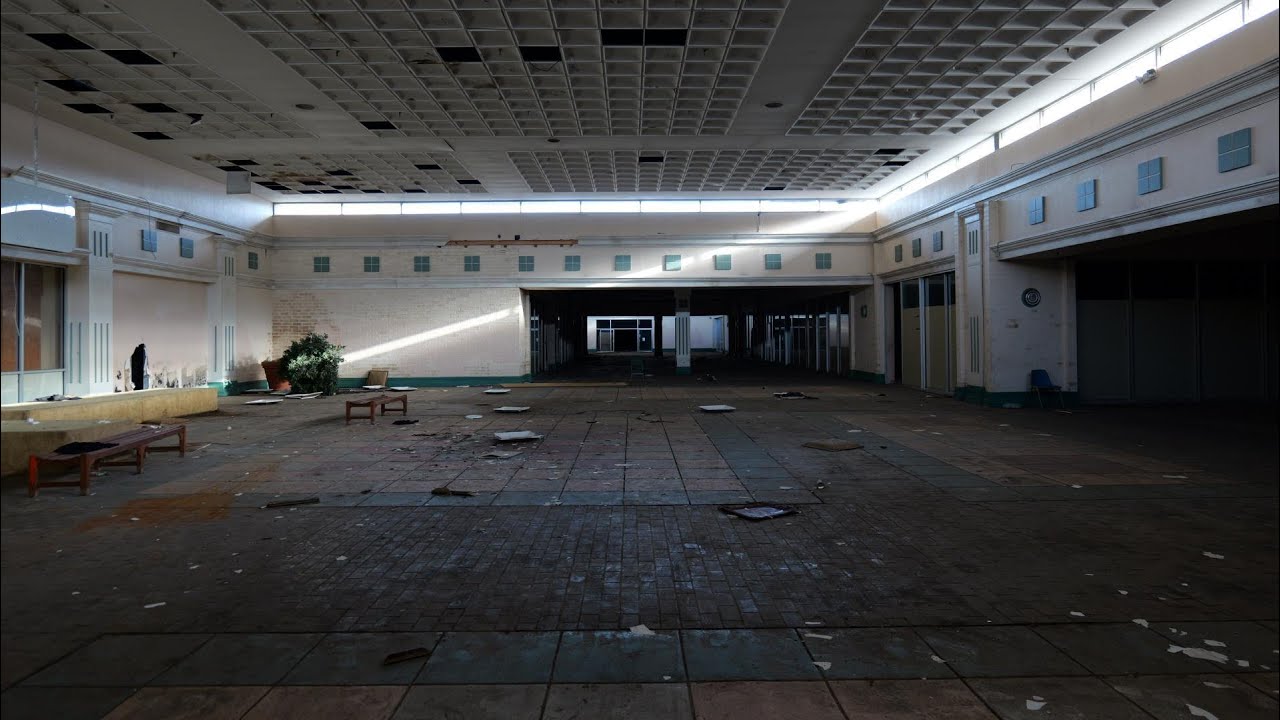 Exploring an abandoned retro mall