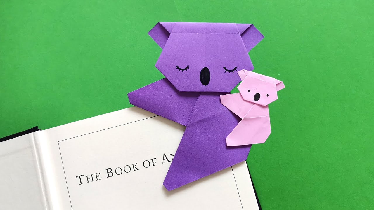 How to make an origami koala bookmark | DIY paper koala tutorial | Origami Animals