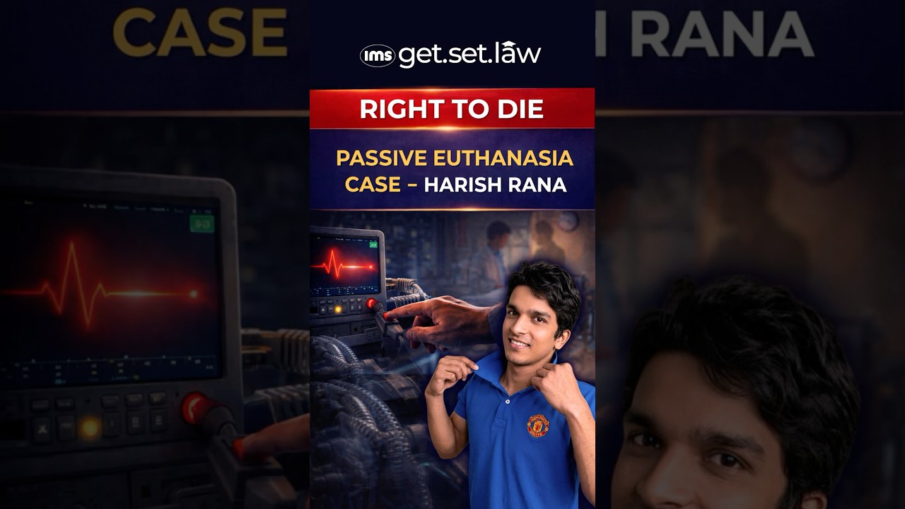 Right to Die with Dignity? Passive Euthanasia Explained | Harish Rana Case #shortvideo