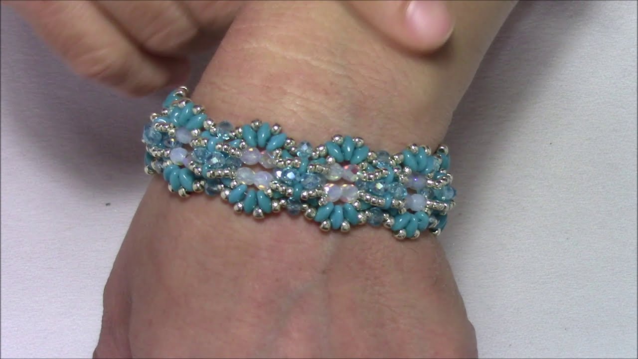 DIY Tutorial bracciale Delfina, beaded bracelet tutorial, super easy beaded bracelet.