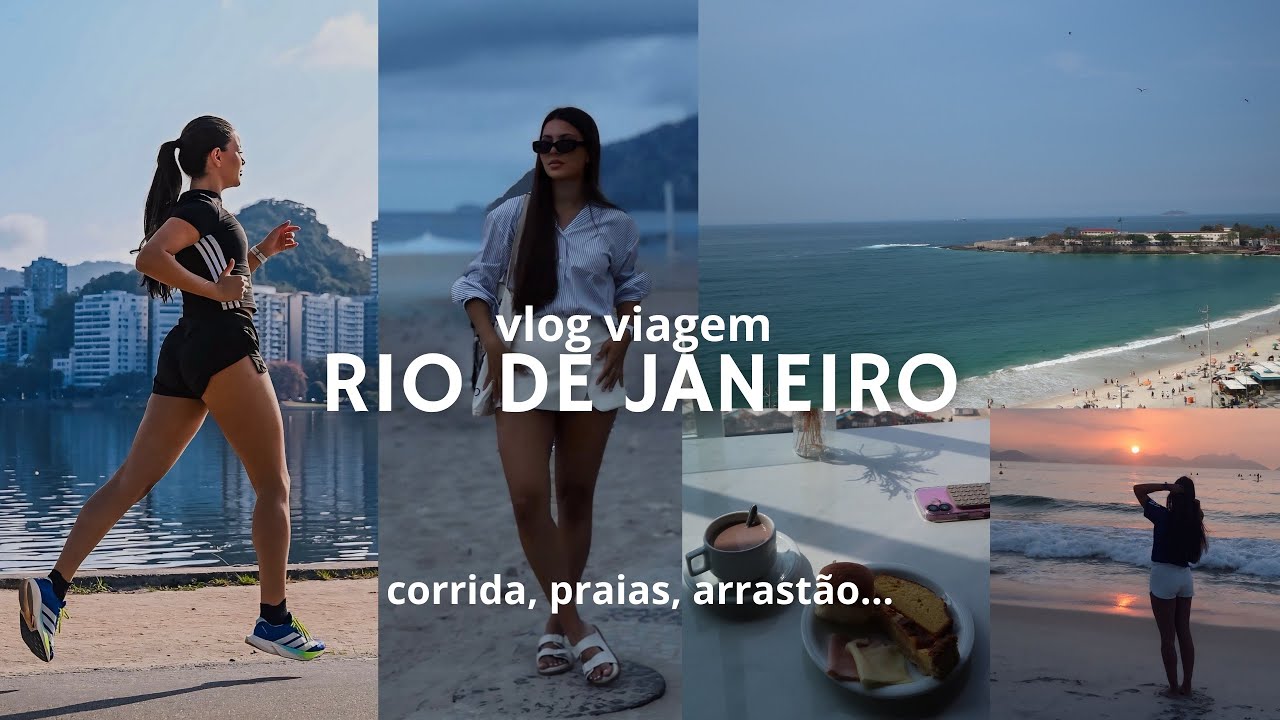 vlog RIO DE JANEIRO | corrida na lagoa, arrastão, praias, rotina na viagem…