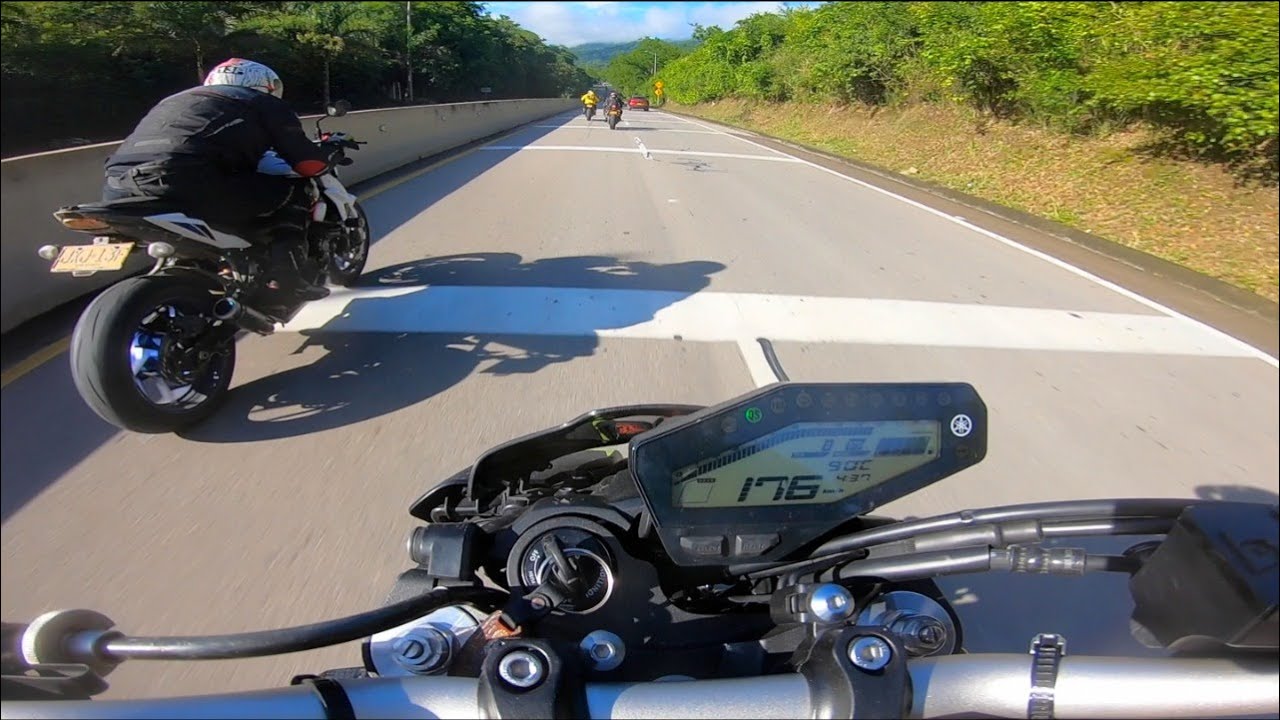 VOLVIÓ la candela sobre MT09 🔥- Gancho con GSXS750 😈- KIKE VELASQUEZ