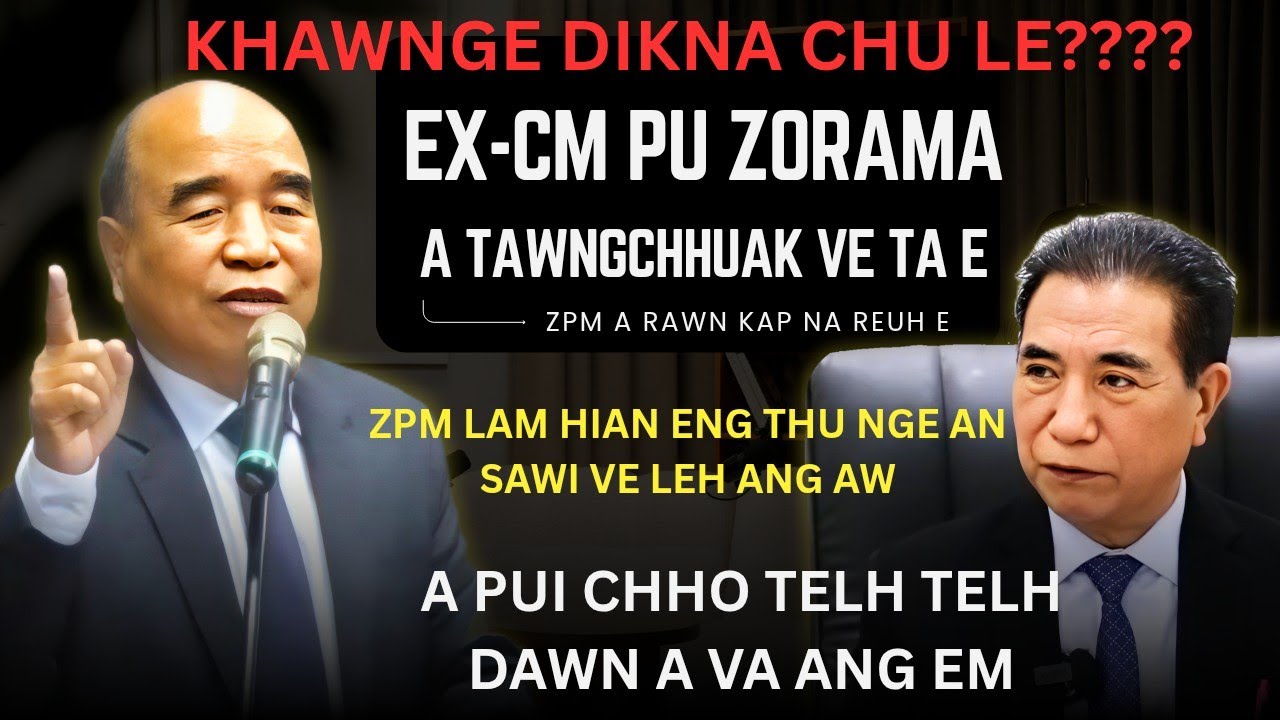 Ex CM Pu Zorama a rawn tawngchhuak ve ta piap piap mai le/ Zpm lam hian an chhang let ve angem aw.