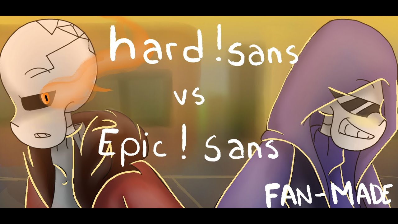 hard!sans vs épic!sans (undertale A.U animation ) + doublage FR