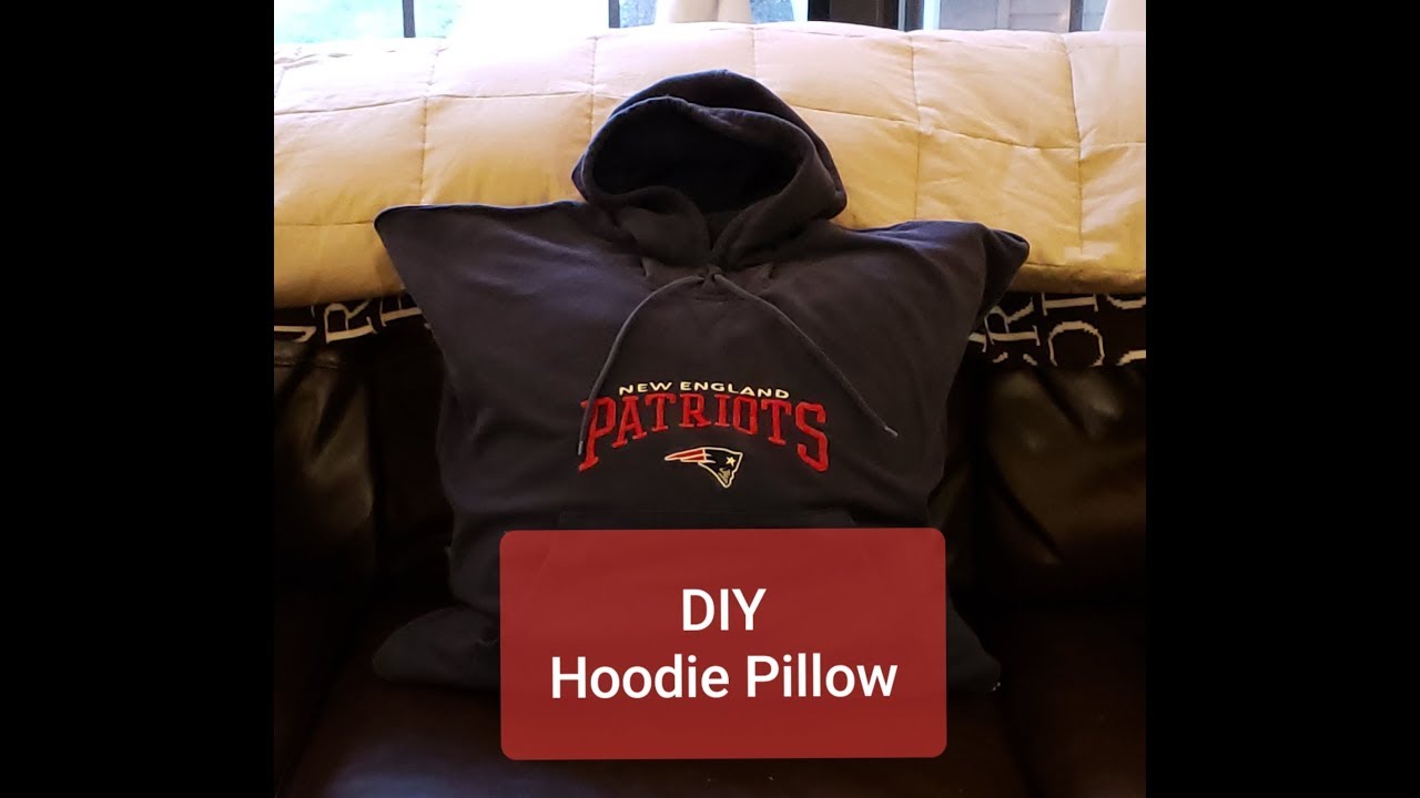 Upcycled Hoodie into couch pillow!  DIY, Couch Pillow, My Crazy LIfe