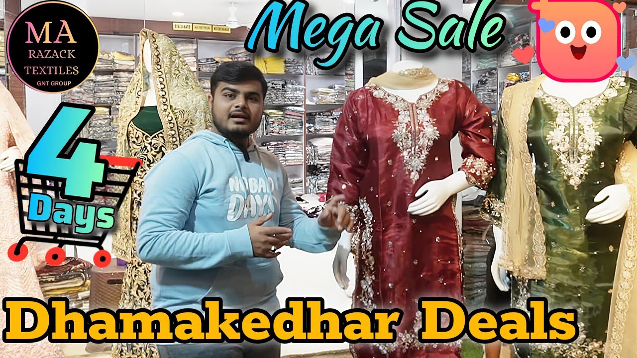 2026 Ka 4Days Mega sale Bridal Sarees Lehangas Aur Khade Dupattas Wholesale Daam me 399 Single Piece
