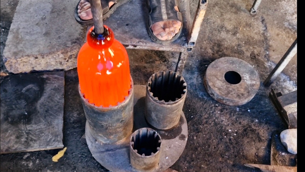 Blowing Molten Glass into Beautiful Bottles &ndash; Iranian Craft in Action