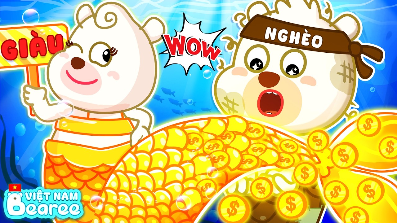Bearee Nghèo Lấy Hết Tiền Từ Vảy Vàng Của Mẹ Tiên Cá Để Thành Đại Gia Giàu Có! | Hoạt Hình Thiếu Nhi