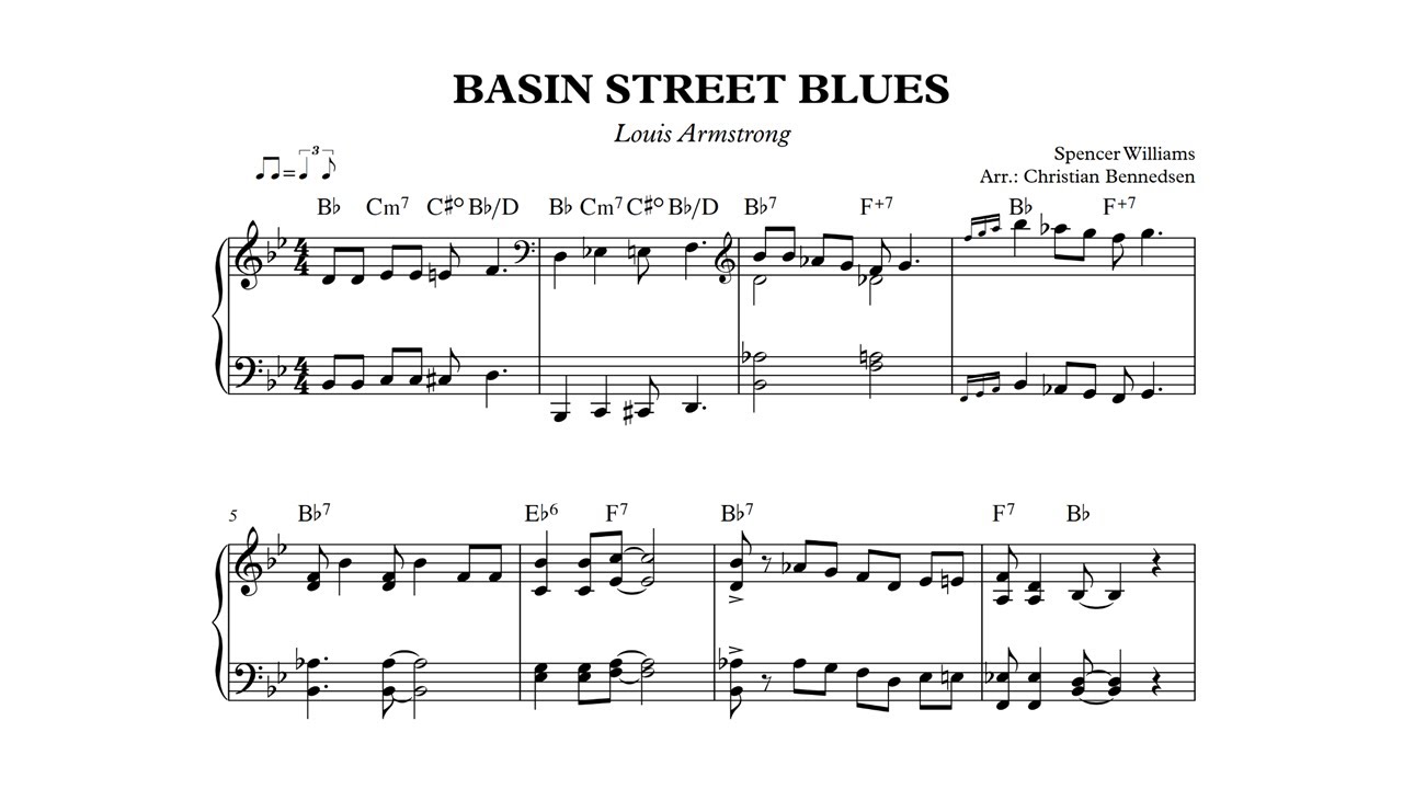 Basin Street Blues - Piano