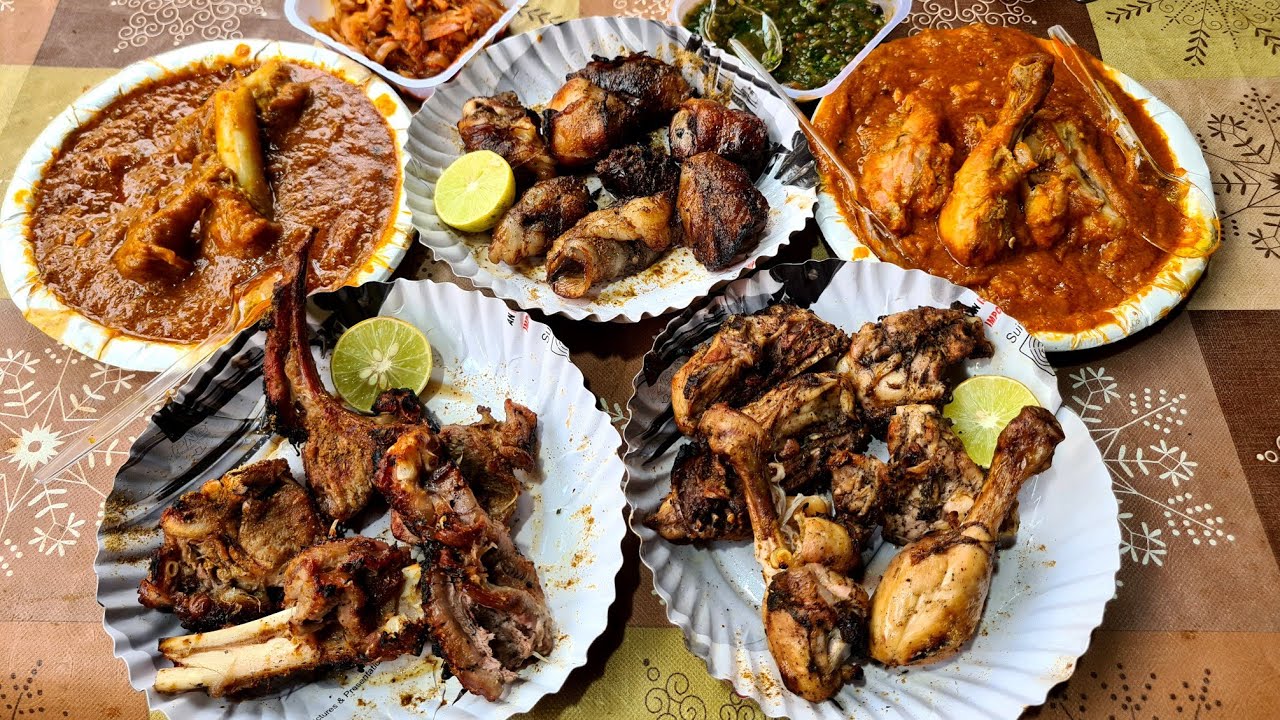 Jyoti Tandoor Dhaba Ka Mutton Barrah, Liver Dana, Dhaba Mutton Curry, Chicken Curry & Chicken Barrah
