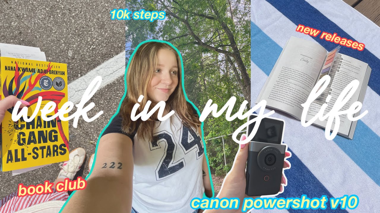 week in my life *VLOG* | 10k steps a day, reading new books, book club and NEW CAMERA!