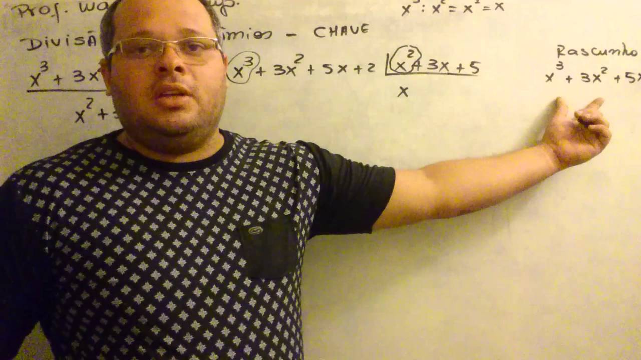 Divis&atilde;o de polinomios, m&eacute;todo da chave