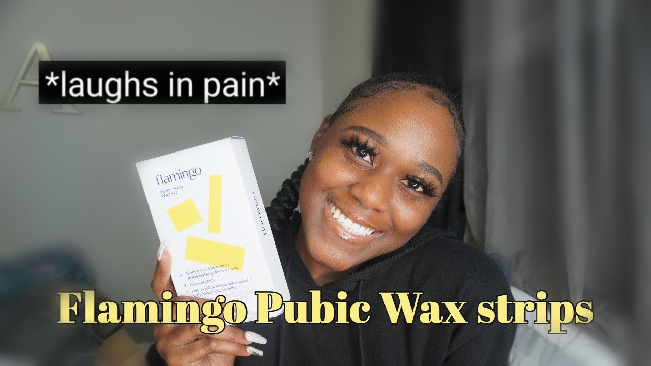 WAXING MY SELF USING FLAMINGO PUBIC WAX STRIPS! Lets try this again 😅