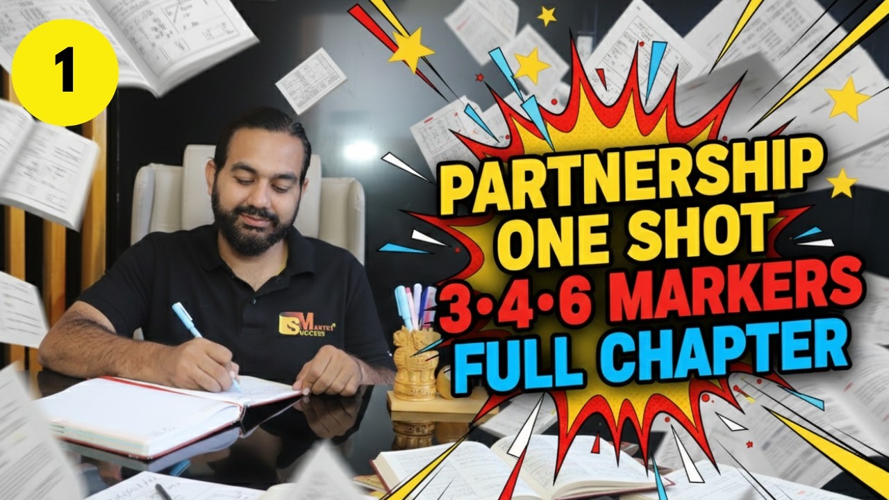 Fundamentals of Partnership | 3•4•6 Markers Questions | Class 12 Accounts Board Exam 2026