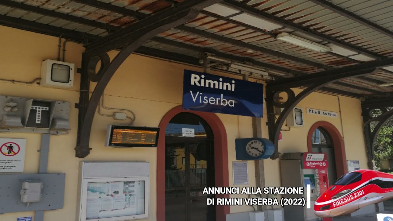 Annunci alla stazione di Rimini Viserba (2022)