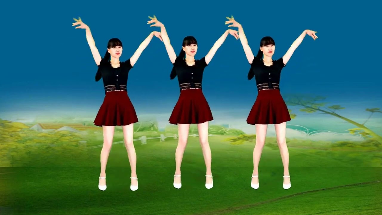 火爆情歌广场舞《听心》杭娇DJ版，32步歌醉舞美