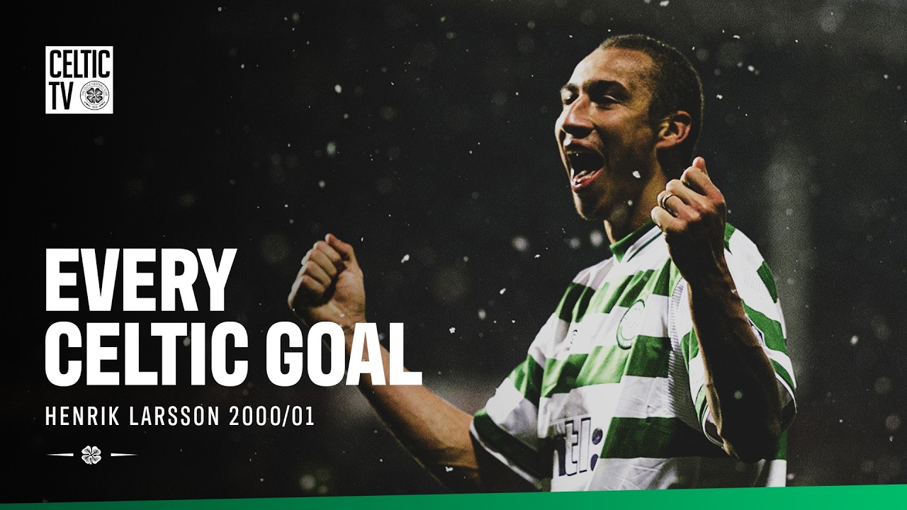 Every Celtic Goal: Henrik Larsson 2000/01 | All 53 Goals to Win the Golden Boot 👑🍀