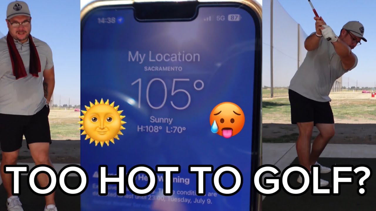 MY TOP 5 TIPS ON PLAYING GOLF IN HOT WEATHER! + RANGE SESSION