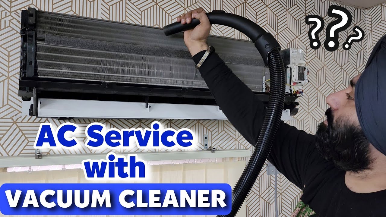 Split AC Service with Vacuum Cleaner || Split AC Cleaning with Vacuum Cleaner