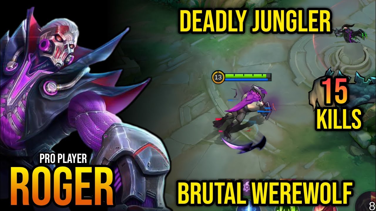 15 Kills!! Legendary Roger Deadly Jungler | Build Top Global Roger 2025 ~ Mlbb
